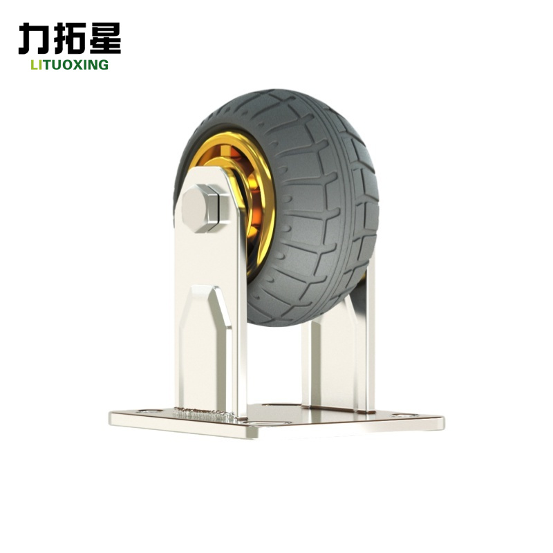 力拓星 橡胶轮 4寸定向 个高清大图