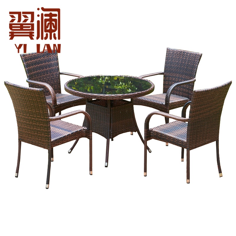 翼澜 户外桌椅 圆桌 套高清大图