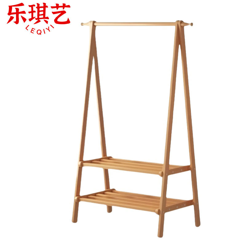 乐琪艺 衣帽架 80*46*145cm 双层 个高清大图