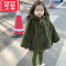 可莉允儿童冬季加绒加厚保暖棉袄女童仿皮草男宝宝懒外套棉服