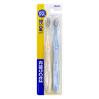 青蛙双效优+系列520牙刷 2支装*2板 QU520*2(颜色随机)