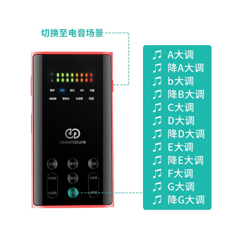 森然播吧二代声卡唱歌手机专用直播设备全套录音K歌手机外置声卡电脑通用网红主播麦克风唱歌设备全套装话筒 二代黑色+MS-3