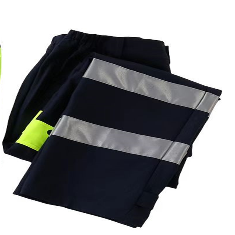 飞翔大雁 高可视警示全棉夏季防护服 分体式 M-4XL 套高清大图