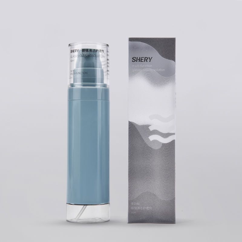眼镜清洁剂清洗液眼镜片清洁水清洁剂喷雾洗眼镜水 1瓶 海洋之心[配1张眼镜布]