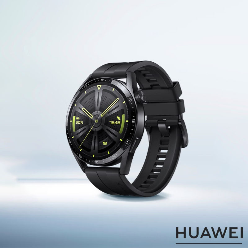华为huaweiwatchgt3黑色活力款46mm表盘血氧自动检测华为手表运动智能