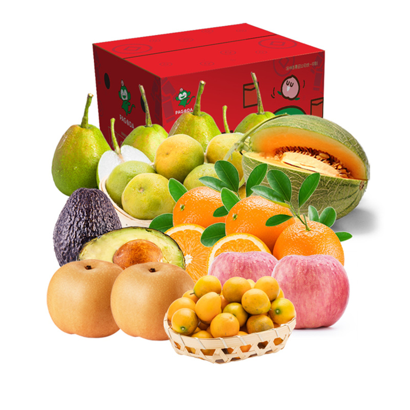 百果园公司春迎祥瑞水果礼包约8kg春节年货节礼包时令水果