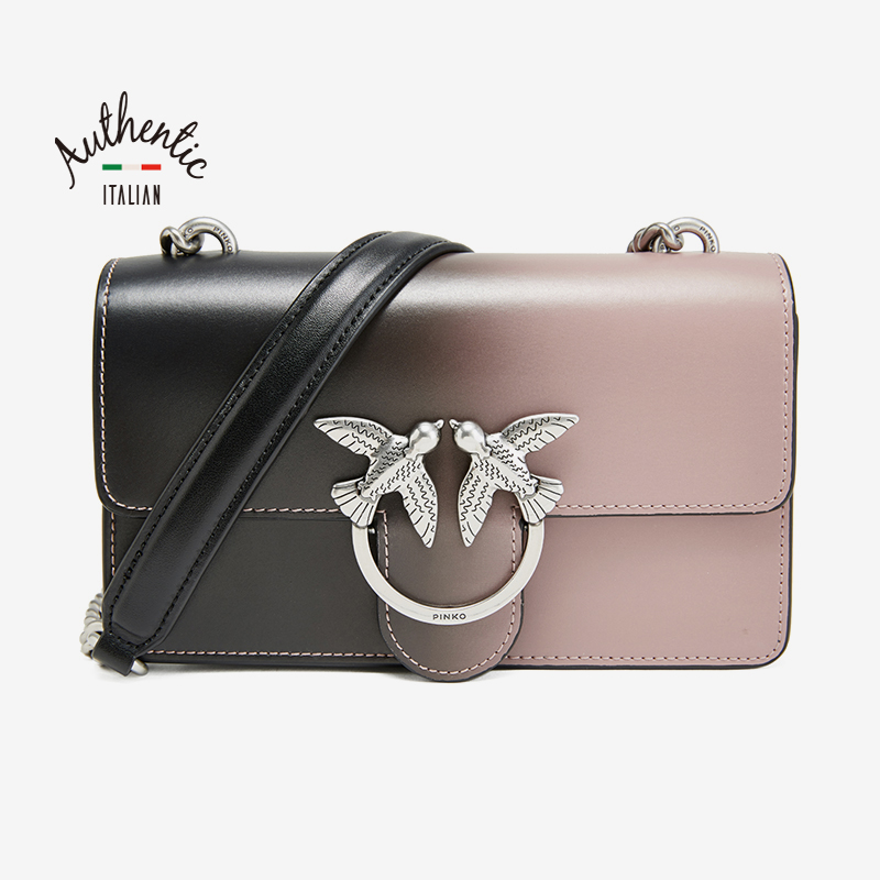 pinko/品高 女士牛皮单肩斜跨包 1p21dey5jj白色 视频