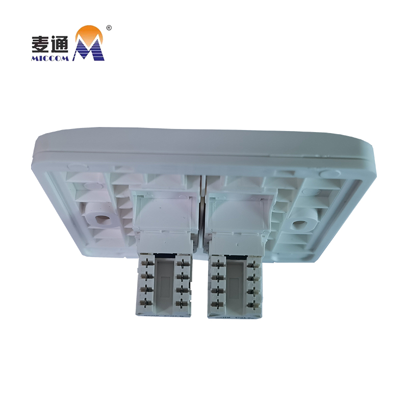 麦通 超五类网络信息面板 双孔/个高清大图