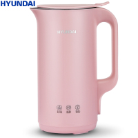 Hyundai豆浆机家用单人多功能迷你小型豆浆机加热免过滤料理机 粉色