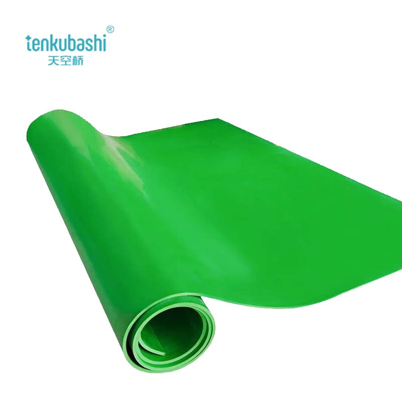 天空桥 绝缘胶皮 绿色3mm*1m*5m 卷高清大图