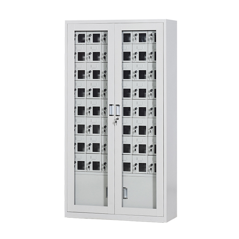 班龙手机存放柜 外玻48门台高清大图