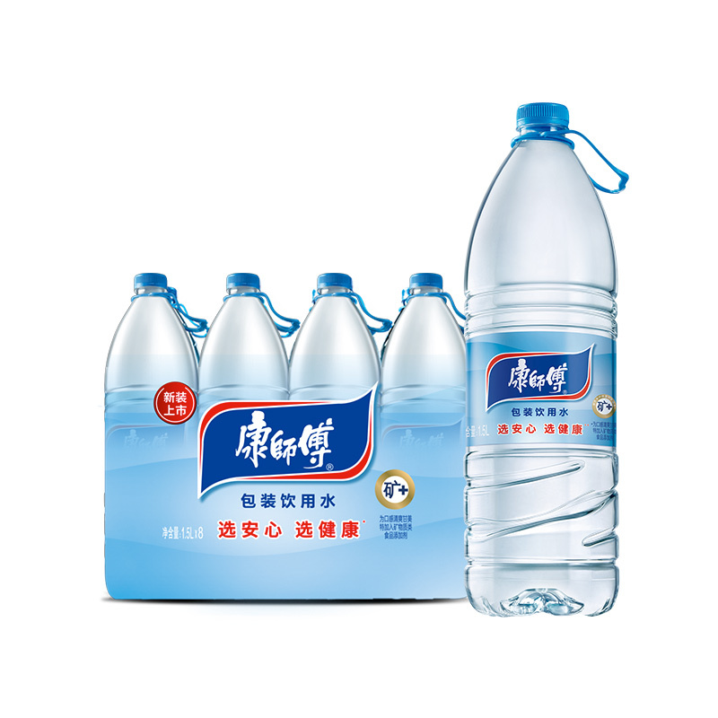 康师傅 包装饮用水1.5L*8瓶 整包 饮用水