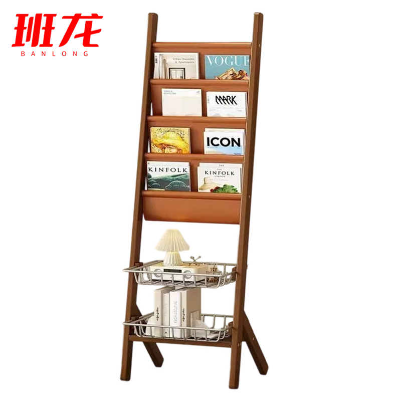 班龙书架置物架篮筐小号个高清大图