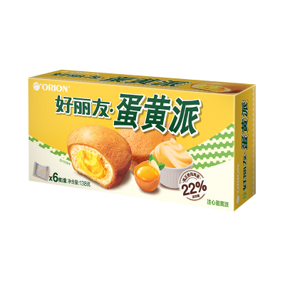 好丽友 蛋黄派6枚 -单盒