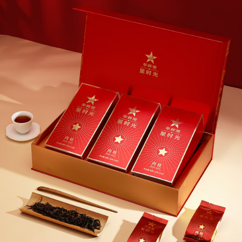 华祥苑 肉桂茶叶 特级武夷岩茶中足火乌龙茶250g高清大图