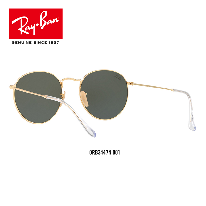 RayBan雷朋太阳眼镜男女款圆形系列太阳镜复古前卫墨镜0RB3447N高清大图