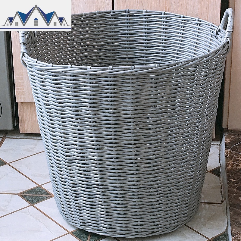 脏衣物收纳筐家用玩具脏衣篓子放衣服的收纳筐框折叠洗衣篮桶 三维工匠收纳篮 经典灰色特大号46*34*43cm