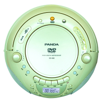 PANDA/熊猫 CD-850cd机复读机磁带机DVD光盘播放机cd磁带一体机录音机儿童小学生教学用英语学习面包机绿色