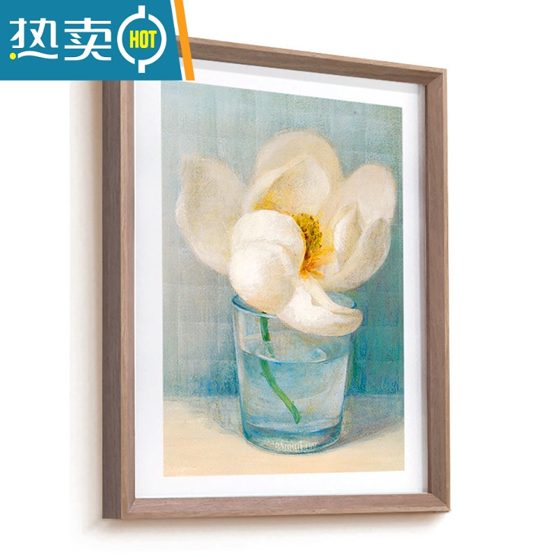 敬平实木相框挂墙简约装饰画框24 30寸36 4K外框装裱画框定制定做A4A3 白木色 8开挂墙标准[可放26.5*38高清大图