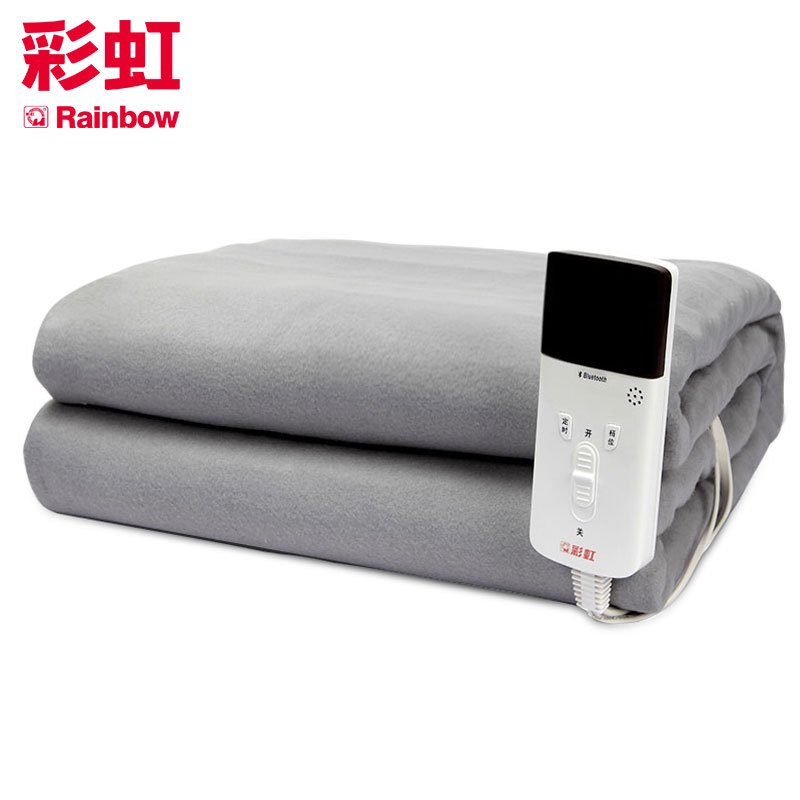 彩虹（RAINBOW）单人电热毯 电褥子（1.8*1.0米） 除螨排潮 安全单控遇水不漏电