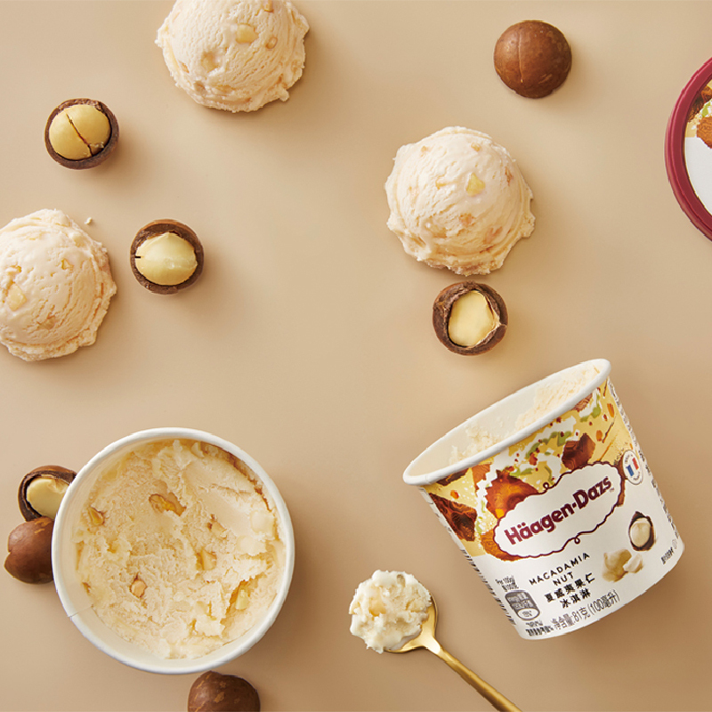 哈根达斯 夏威夷果仁口味冰淇淋81g