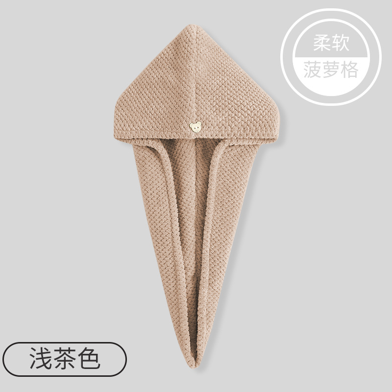 大迈质造干发帽女洗头双层加厚超强速干吸水毛巾43*63Cm(1条)高清大图