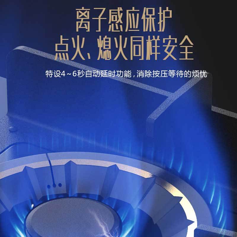 华帝(vatti)5.0KW大火力燃气灶天然气鸳鸯聚能炉灶可拆卸炉头嵌入式台式双灶具JZT-i10062B