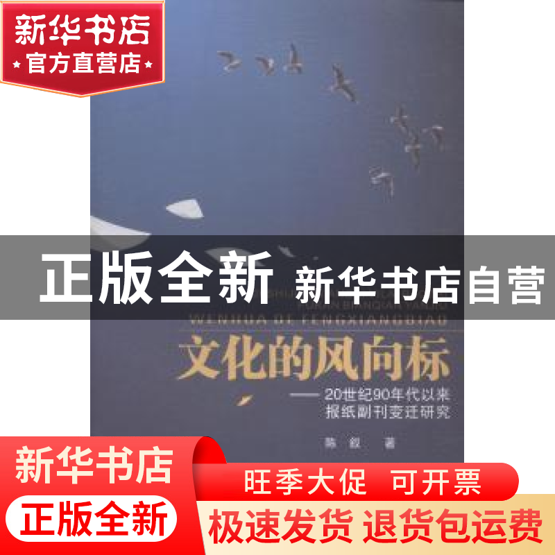 正版 文化的风向标:20世纪90年代以来报纸副刊变迁研究 陈叙著