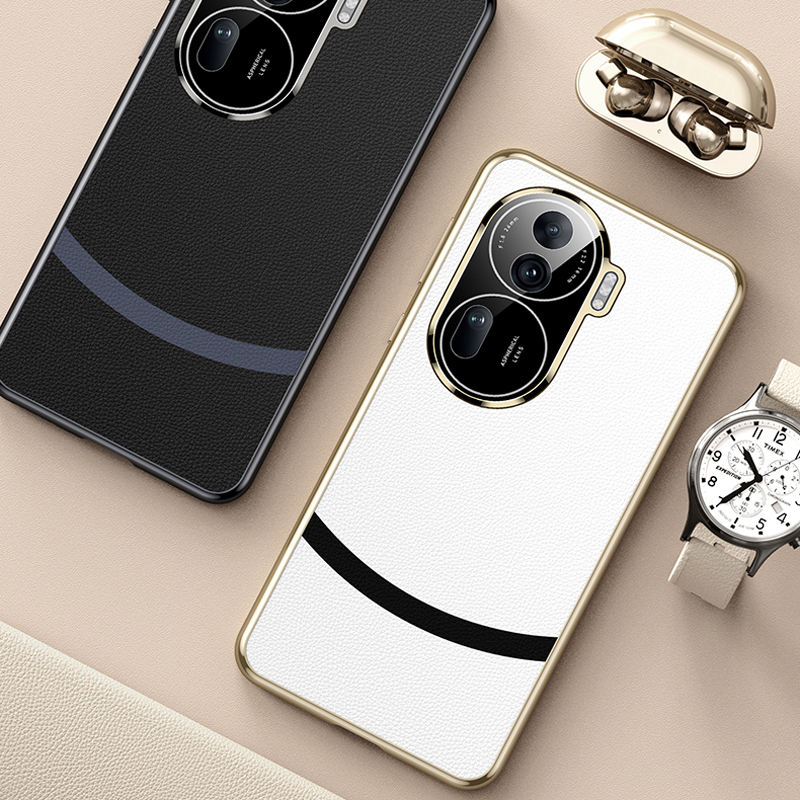 魅爱琳 oppo reno11/reno11pro手机壳保护套外壳 惊鸿商务电镀丹青弧