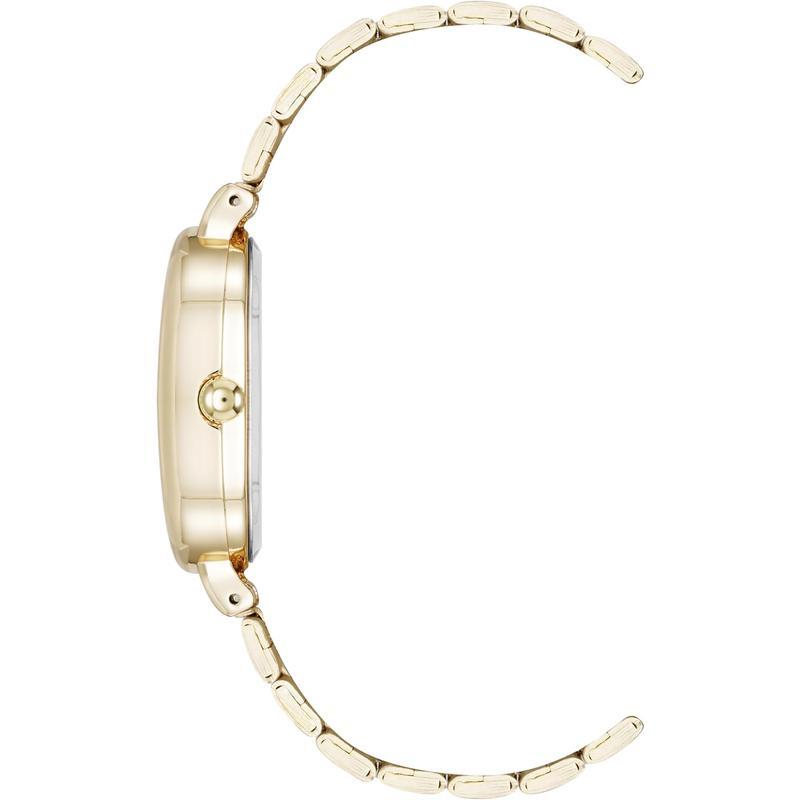 Anne Klein/安妮克莱因女表矿物玻璃镜面日式石英机芯金属表带蓝