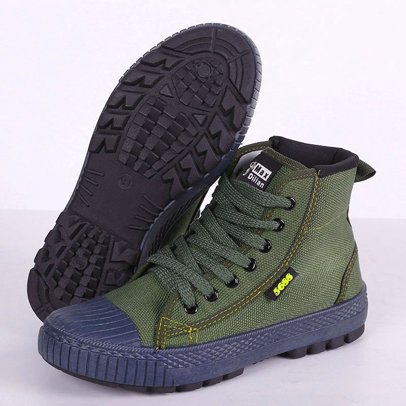 防滑耐磨劳保鞋低帮帆布农民透气防臭作训劳保鞋八七低作训鞋酷黑39