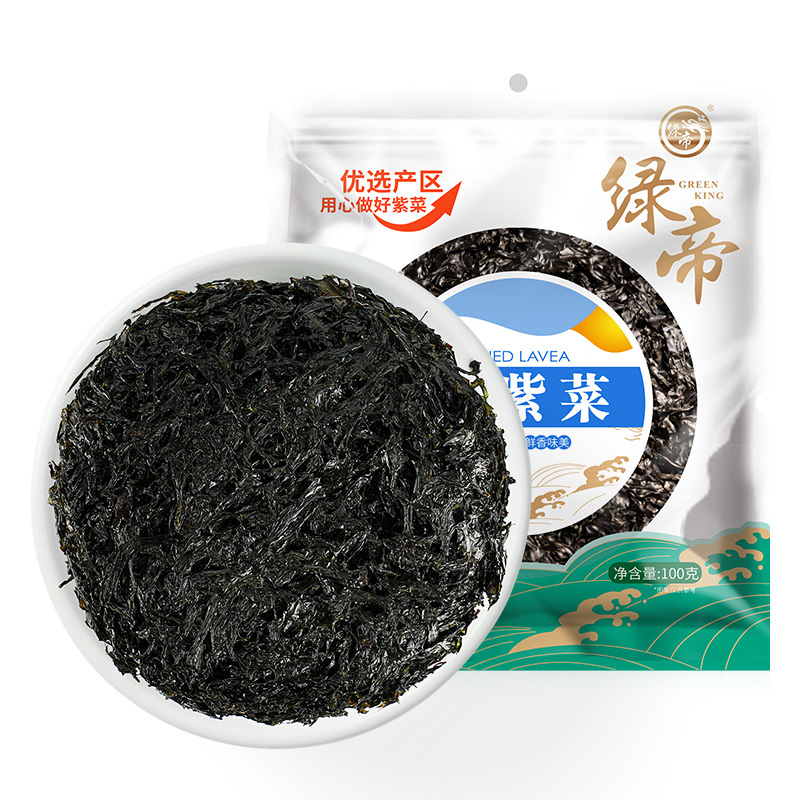 绿帝紫菜100g 海产干货,紫菜虾皮蛋汤食材高清大图
