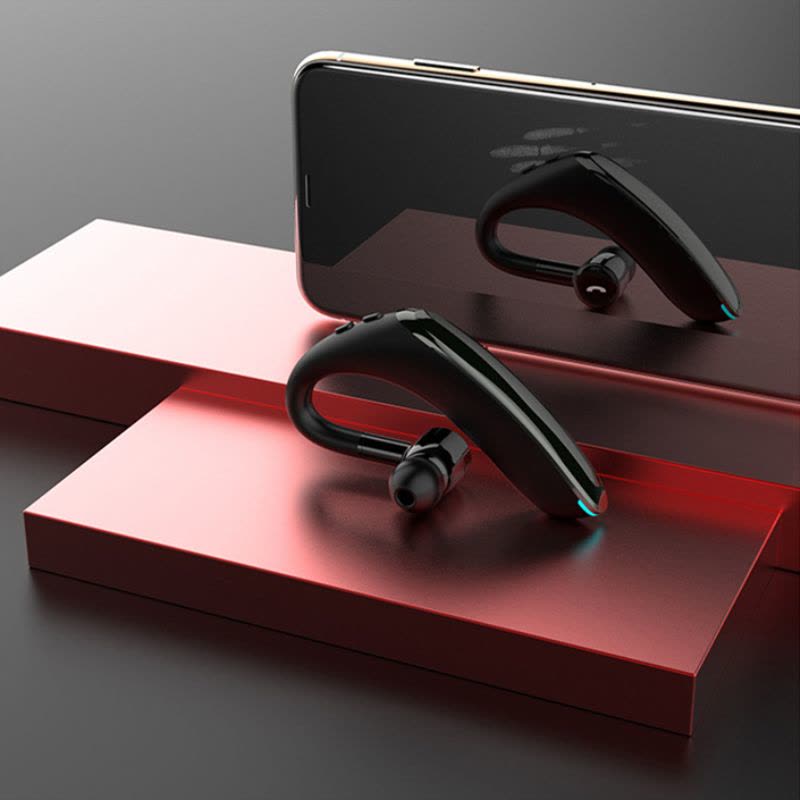 游蝶F900蓝牙耳机 无线耳机挂耳式开车商务耳超长待机来电报姓名苹果oppo vivo小米华为手机通用黑 耳机 蓝牙图片