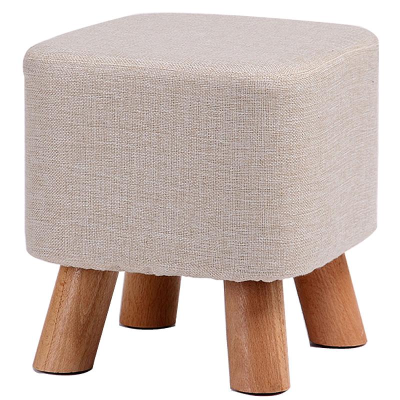 换鞋凳时尚家用创意方凳布艺小凳子成人沙发坐凳茶几矮凳板凳参数