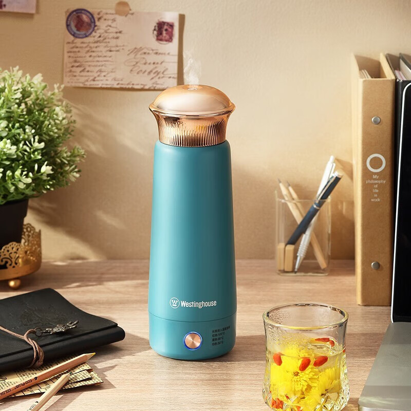 西屋(WESTINGHOUSE) 350W双层不锈钢真空杯壁300ml便携电热水杯 WSH-A326高清大图
