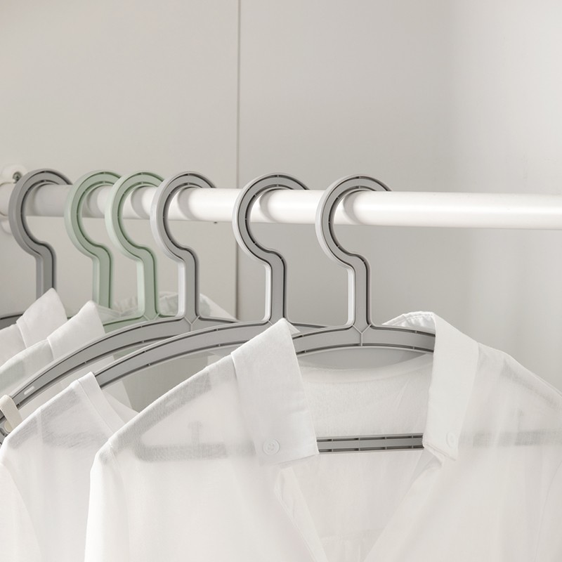 茶花衣架强韧防风弓形肩线挂衣无痕101002(颜色随机)高清大图