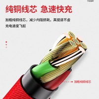 适用于苹果数据线三合一数据线快充车载一拖三安卓小米华为Type-C充电数据线 黑色