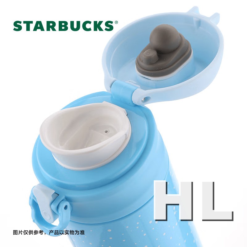 星巴克星空蓝款弹跳保温杯414ml 11155129高清大图