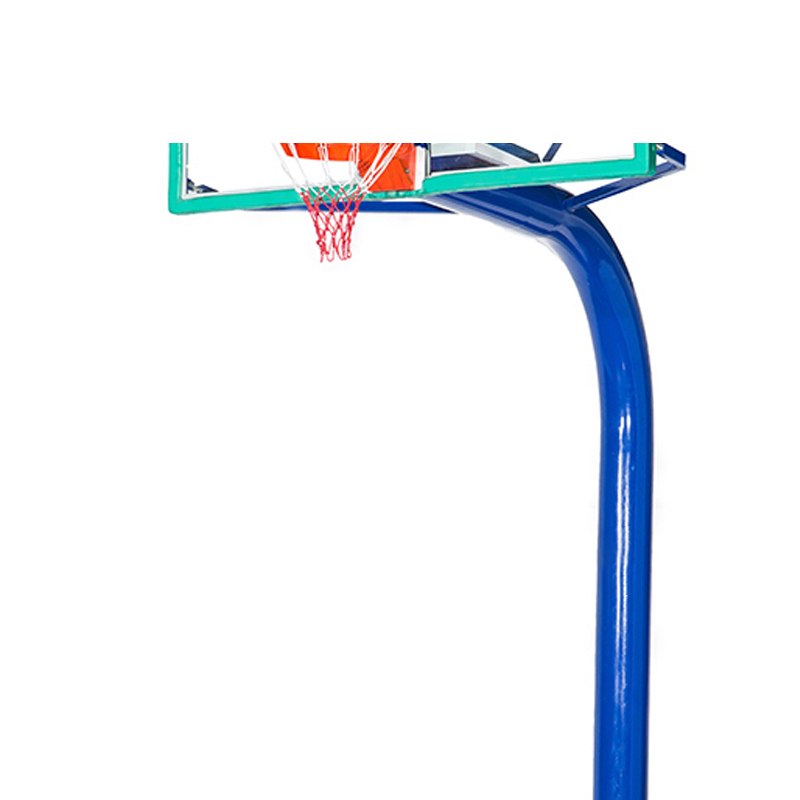 赤道线 户外标准比赛篮球架 一体地埋式篮球框 学校室内外运动 圆管埋地篮球架(一副) CDX-A042S007高清大图
