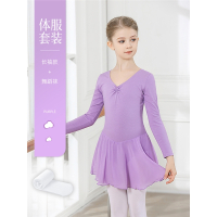 魅扣儿童舞蹈服女童练功服体操服短袖跳舞衣芭蕾舞裙幼儿艺考中国舞服