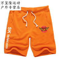 skt1战队服五分短裤男士T1休闲卫裤夏学生faker款沙滩裤
