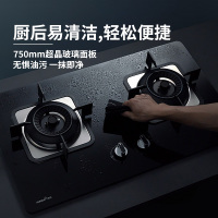 迅达FT1燃气灶煤气灶节能双灶家用钢化玻璃嵌入式液化气炉灶灶台灶具官方旗舰店(天然气)