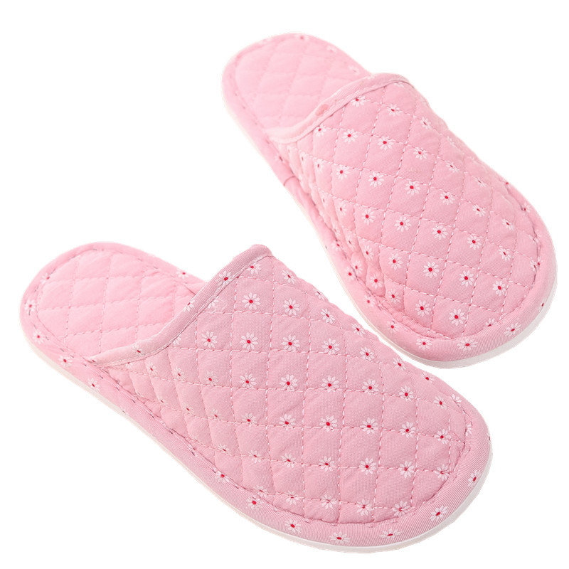 mini新款包头棉拖鞋男女秋季家居室内家用情侣防滑软底保暖棉布拖鞋