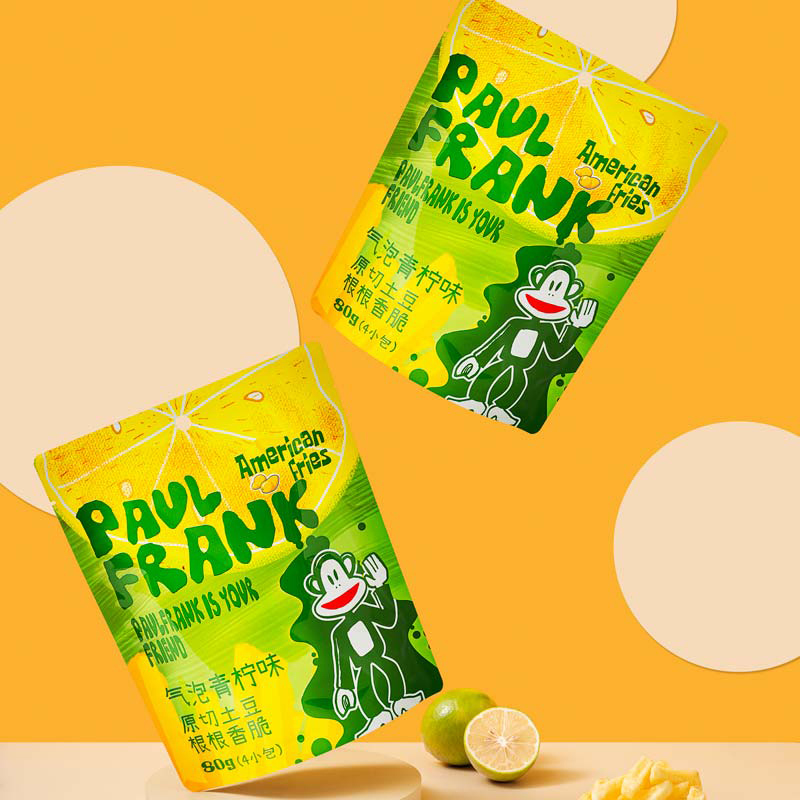 paulfrank大嘴猴 原切薯条 酱油味 80g/袋装