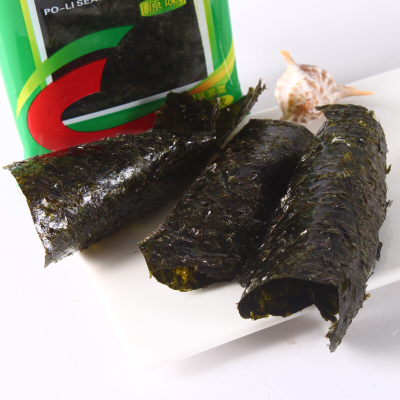 波力海苔4.5g原味(6束3枚)(袋装)