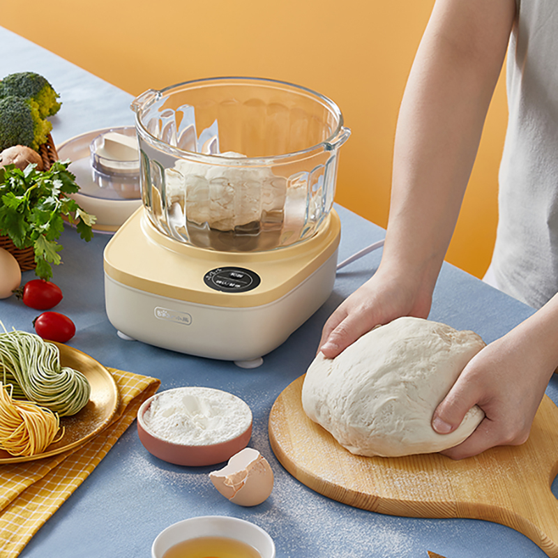 和面机家用小型多功能厨师机揉面发酵机全自动发面活面机打面黄色