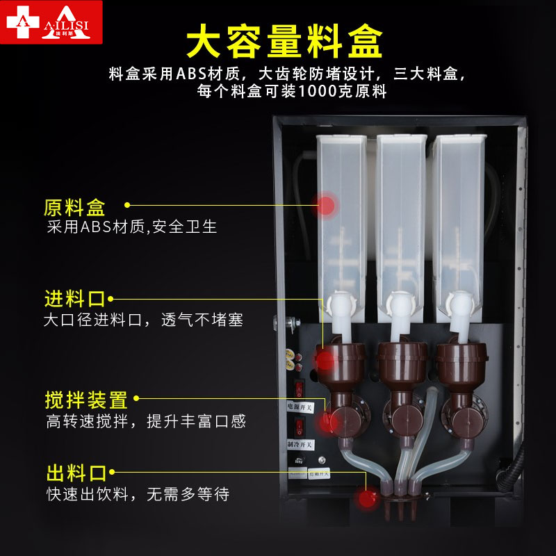 埃利斯(AILISI)高端家用商用型咖啡机 自助餐办公室 全自动一体式 一键制作多功能咖啡机F301高清大图