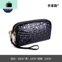 真皮包包女新款2020新款百搭斜挎包大容量牛皮手包时尚妈妈单肩包NEWLAKE 蓝色【单根手腕带】