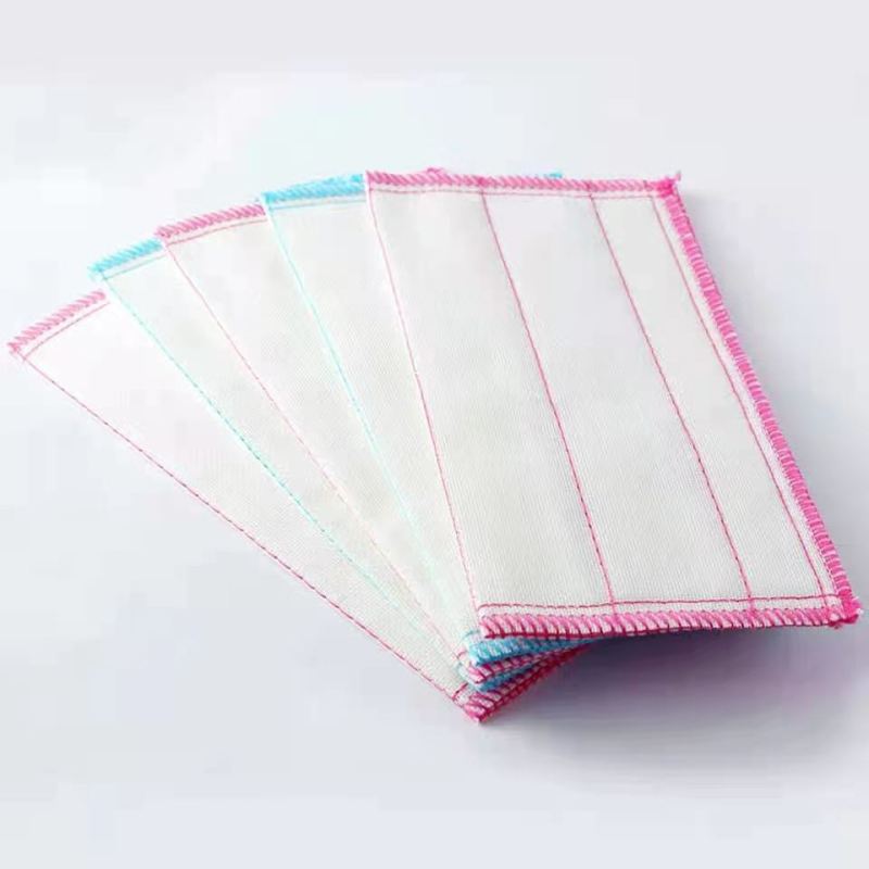 洁成棉柔抹布厨房家用小方巾吸水洗碗巾10片高清大图