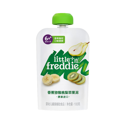 小皮 香蕉猕猴桃梨苹果泥100g*12